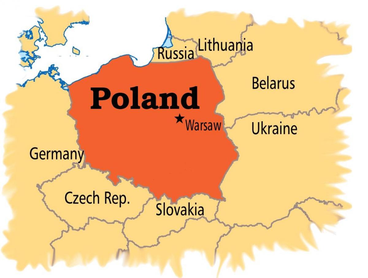 Полша карта на столицата