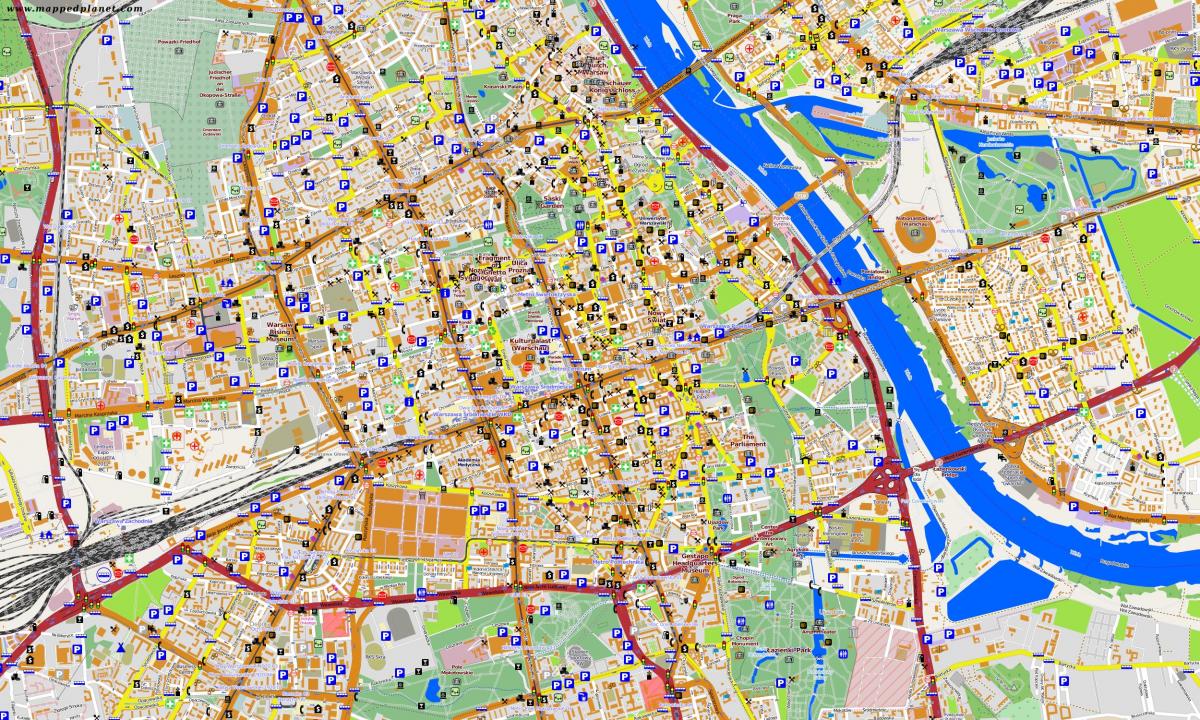 Карта на Варшава офлайн 