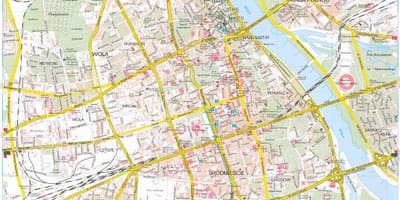 Варшава в Полша картата