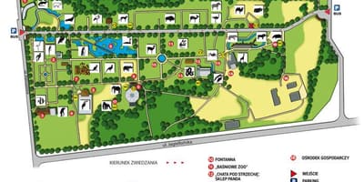 Карта на Варшавския зоопарк 