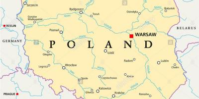 Варшава местоположение върху картата на света