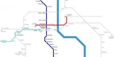 Карта на метрото Варшава